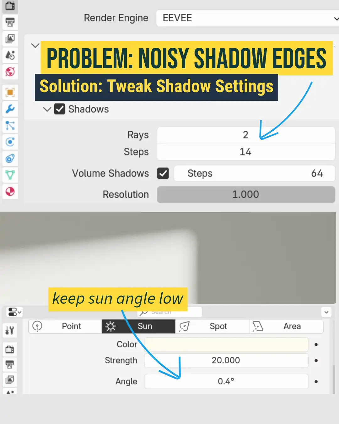 blender eevee shadow settings