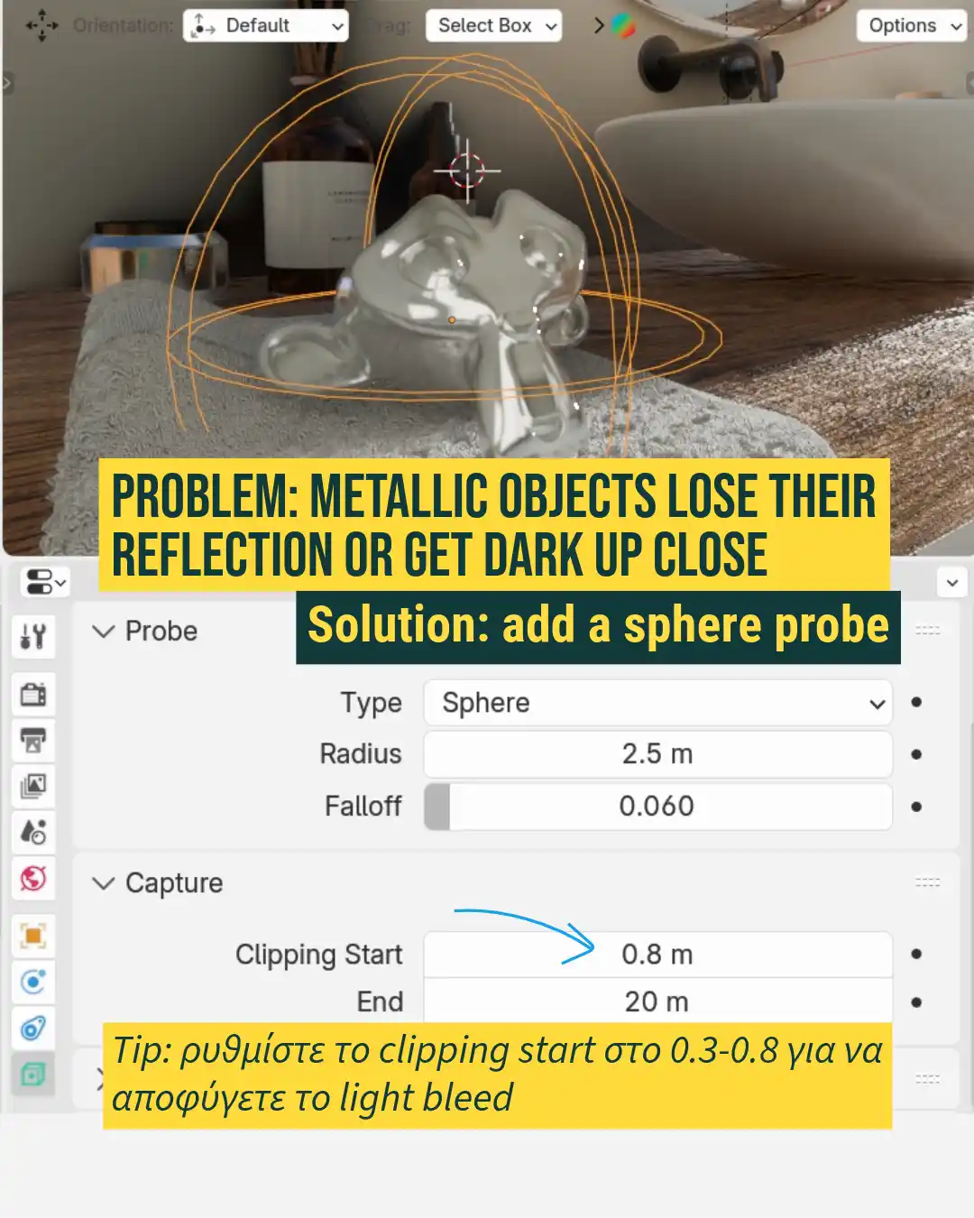 metallic objects in eevee