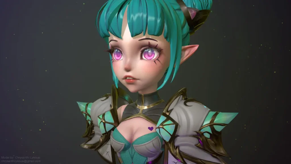 Chrysanthi Lykousi 3D artist, character artist, digital sculptor, greece 3D Trek