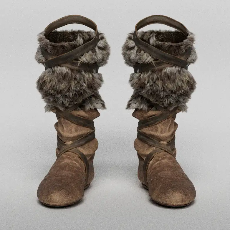 Arnold Conan boots by Stavros karagiannis 3d character artist sculptor
