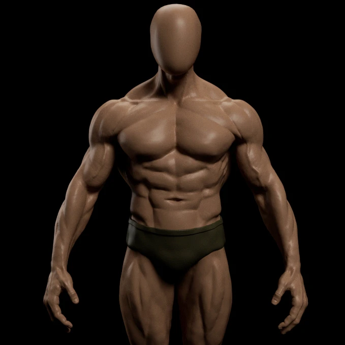 Arnold Conan by Stavros karagiannis 3d character artist sculptor no head